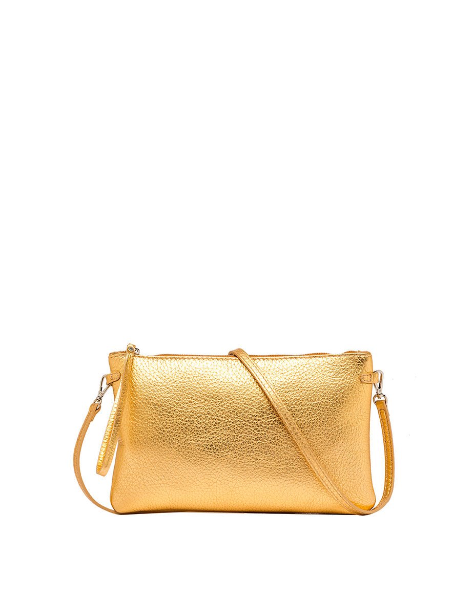 borsa hermy rich gold sabbia - gianni chiarini - clutch