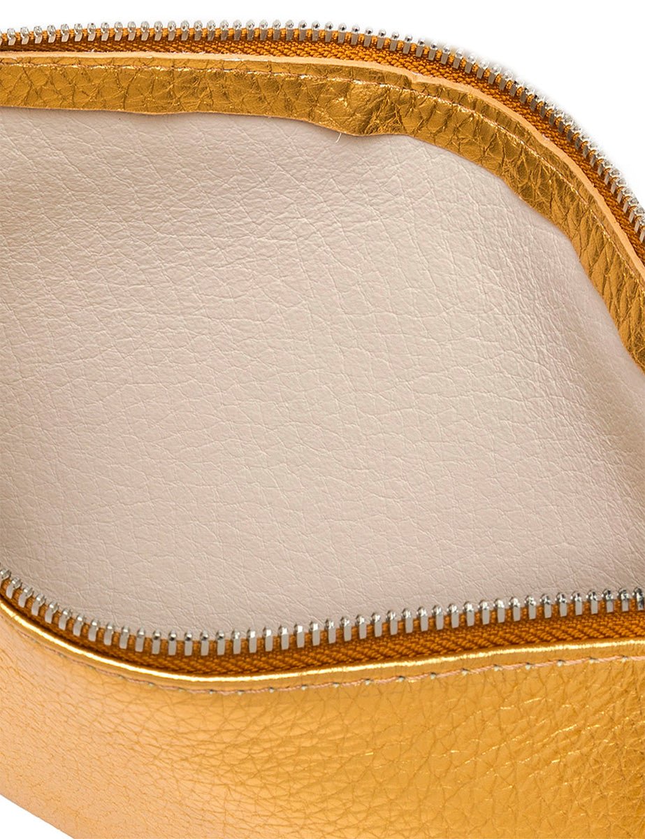 borsa hermy rich gold sabbia - gianni chiarini - clutch