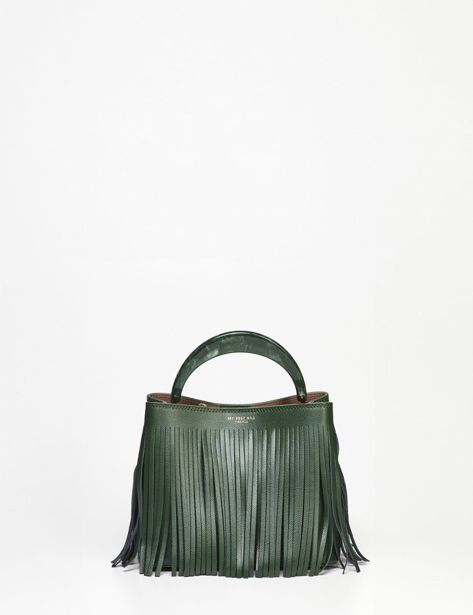 borsa ingrid frange bosco - my best bag - shopper