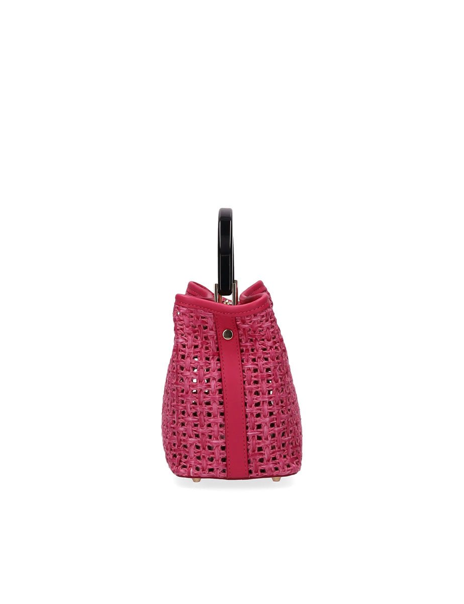 borsa intreccio paglia fuxia - my best bag - shopper