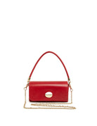 borsa lea interno seta rosso - unica bag lab - clutch