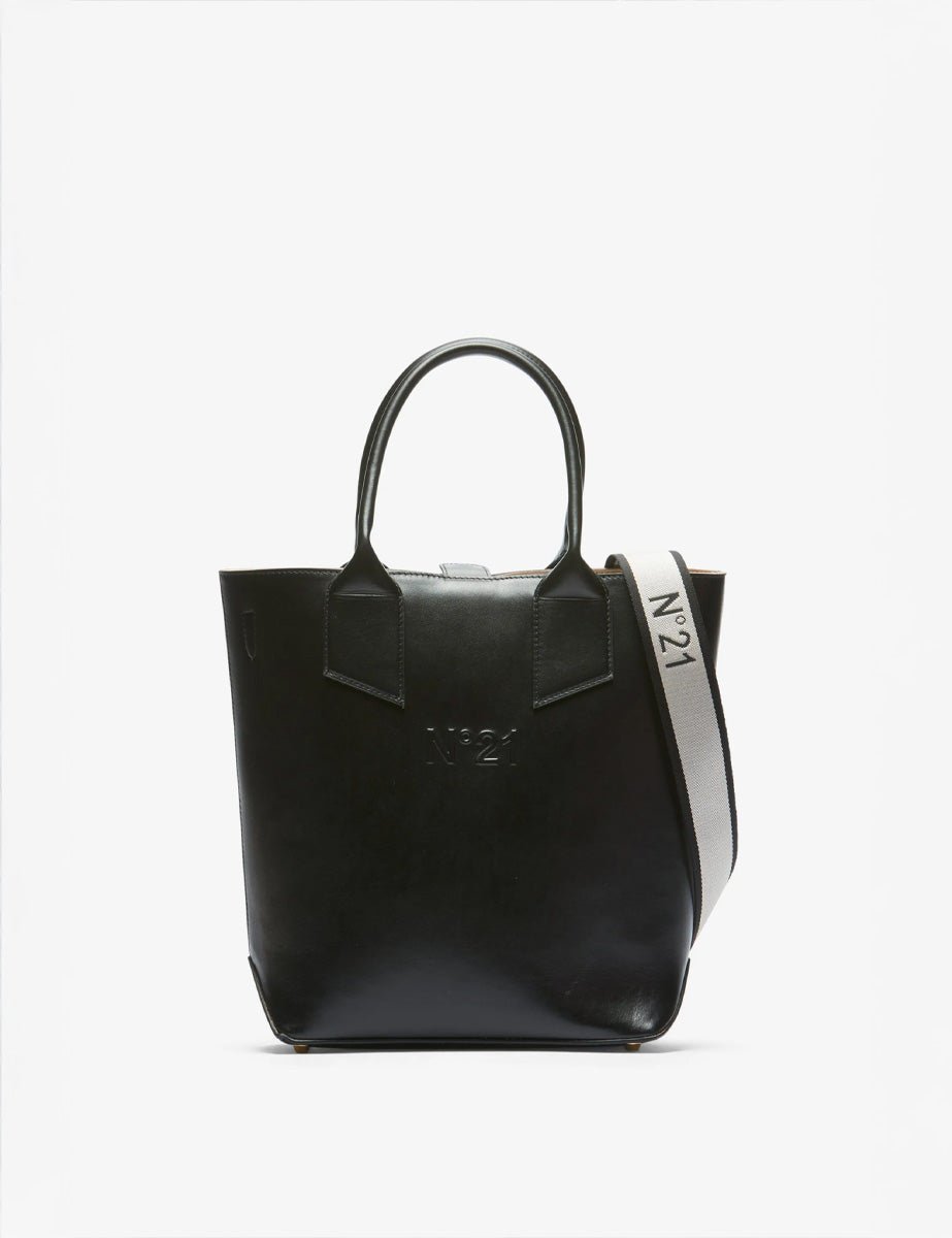 borsa leather nero - n21 alessandro dell'acqua - shopper