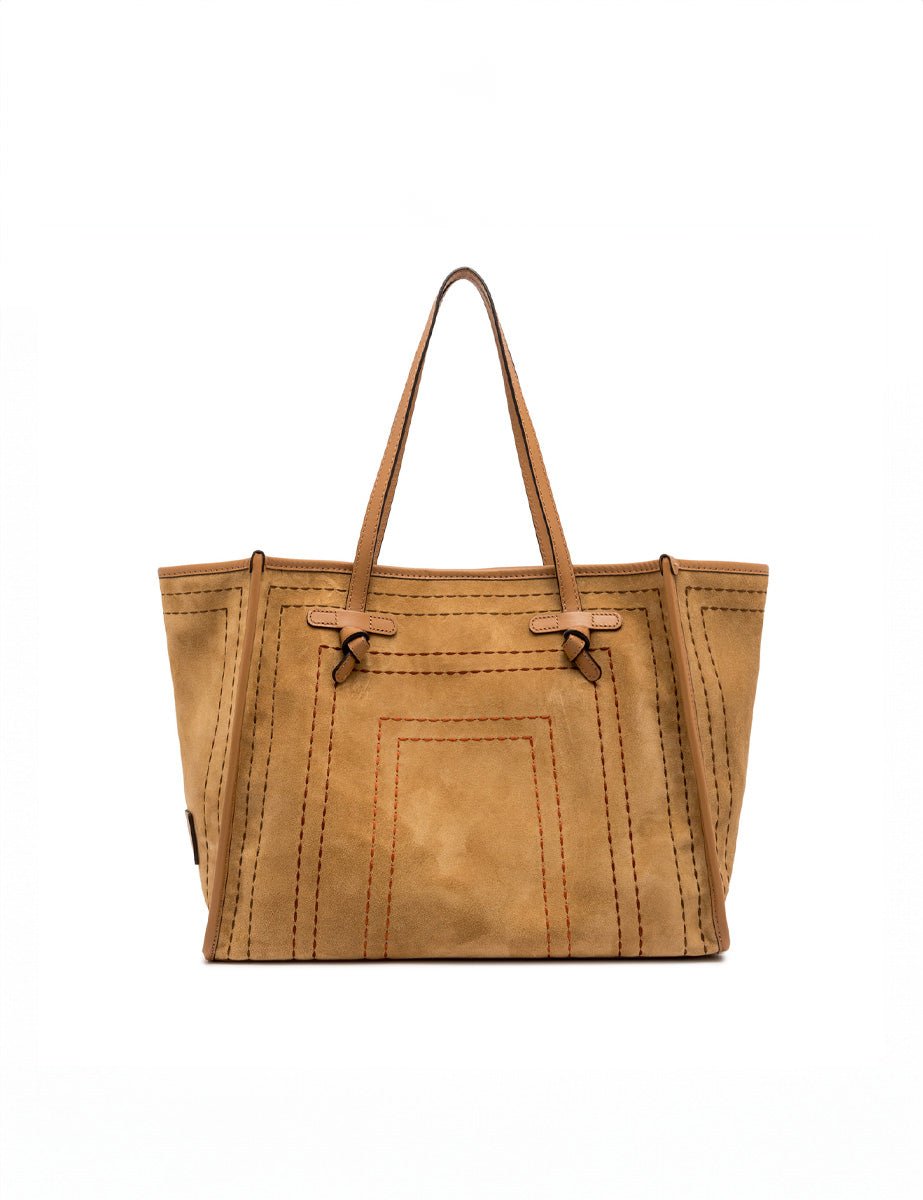 borsa marcella pelle peanut butter - gianni chiarini - shopper