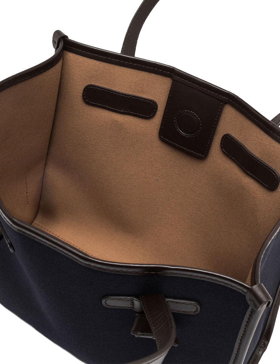 borsa marcella tessuto blu - gianni chiarini - shopper