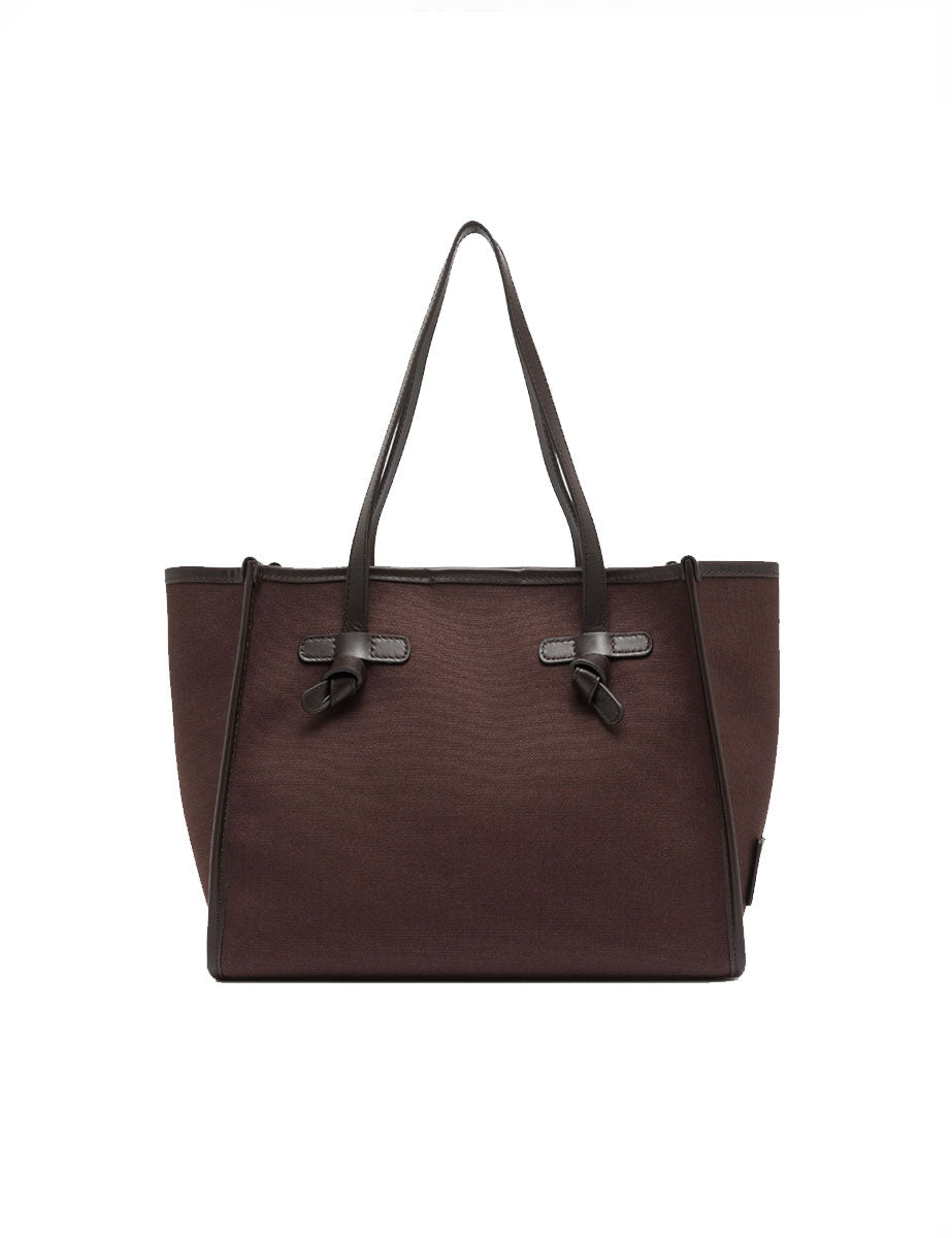 borsa marcella tessuto marrone scuro - gianni chiarini - shopper