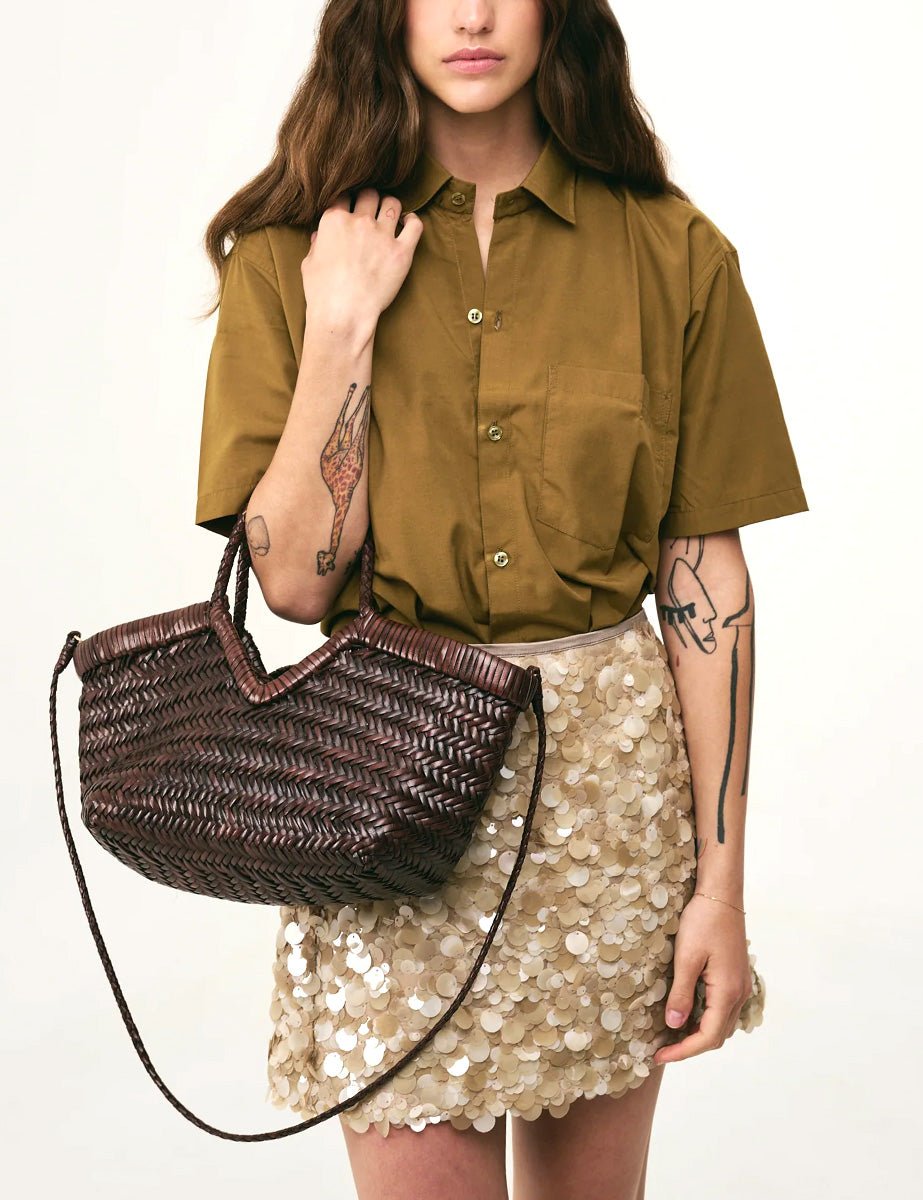 borsa monet cioccolato - vipera - shopper