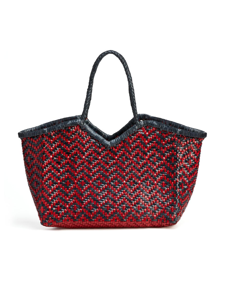 borsa neruda intreccio red blu mosaic - vipera - shopper