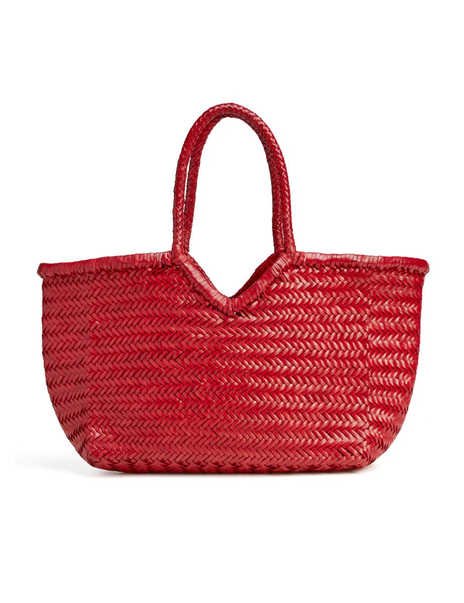 borsa neruda intreccio rosso porpora - vipera - shopper