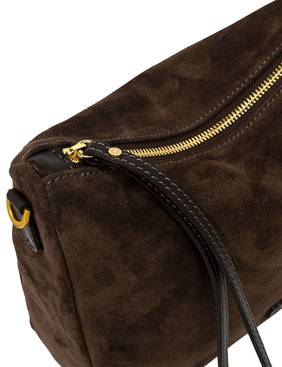 borsa nora pouch marrone scuro - gianni chiarini - clutch