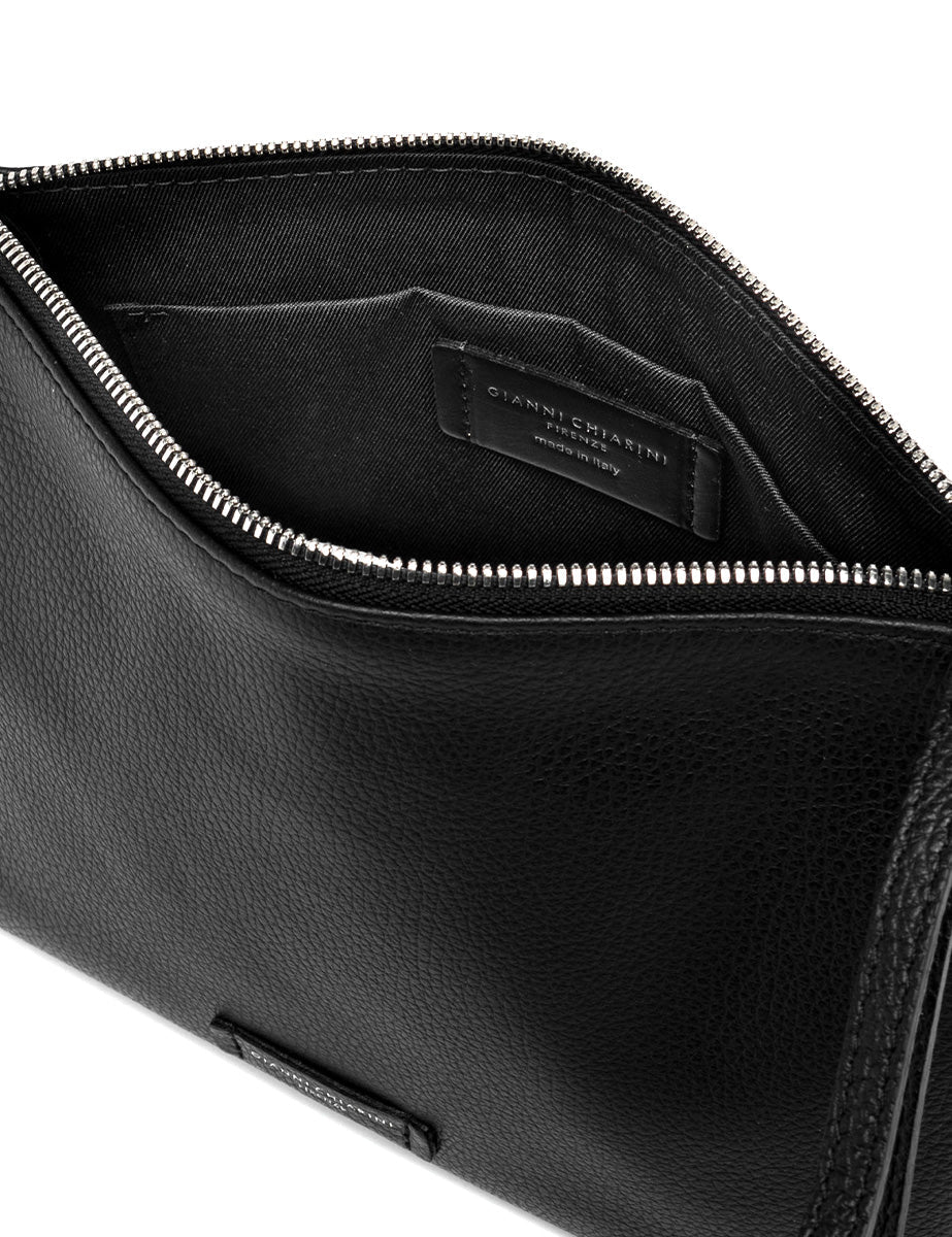 borsa nora pouch nero - gianni chiarini - clutch