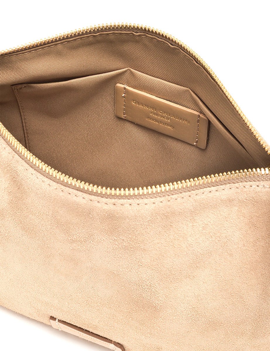 borsa nora pouch nude - gianni chiarini - clutch