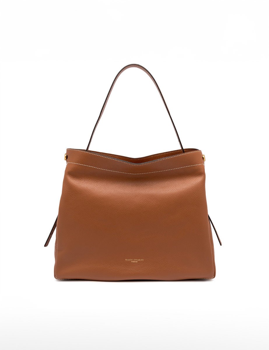 borsa ottavia large caramello - gianni chiarini - shopper