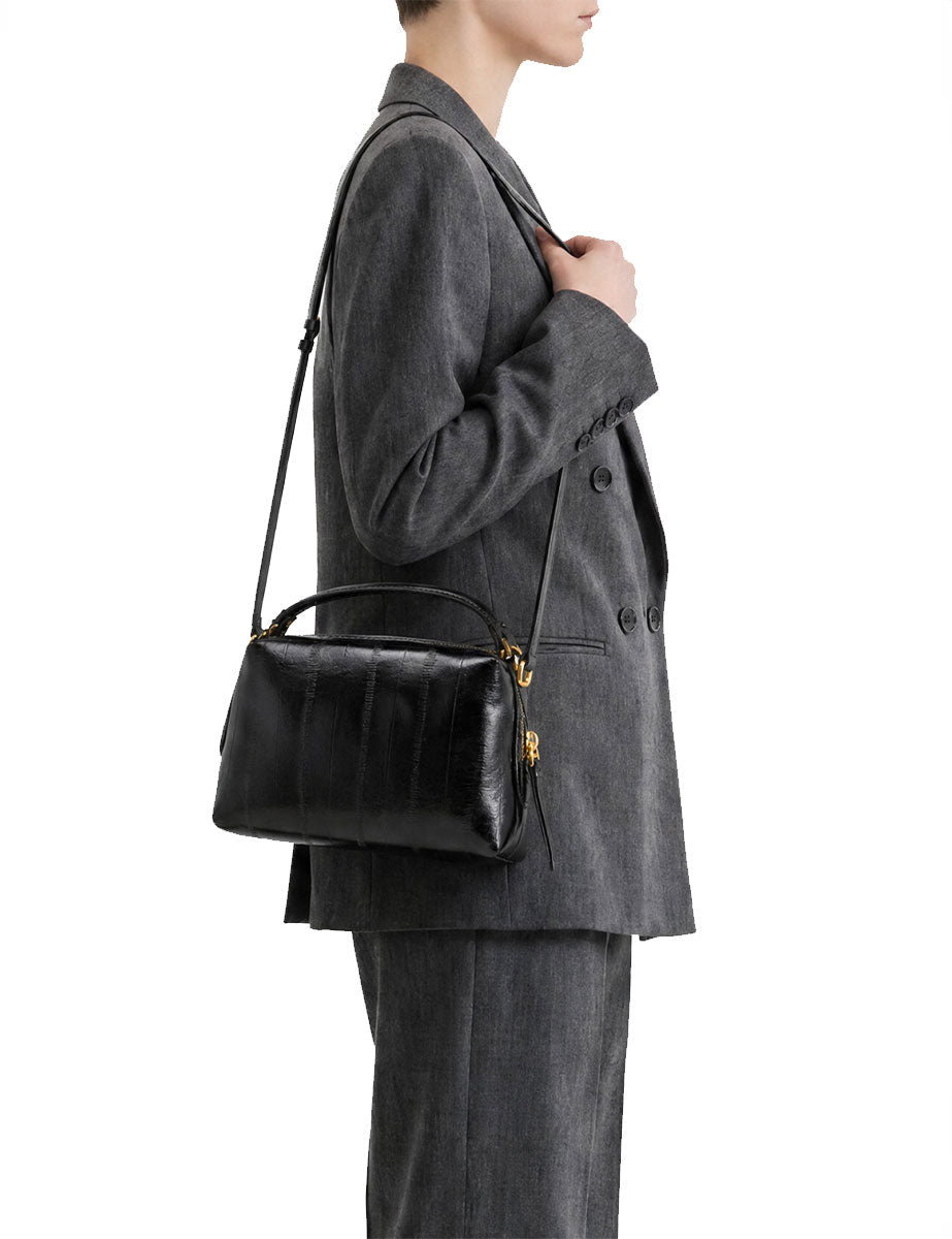 borsa pelle alifa nero - gianni chiarini - clutch
