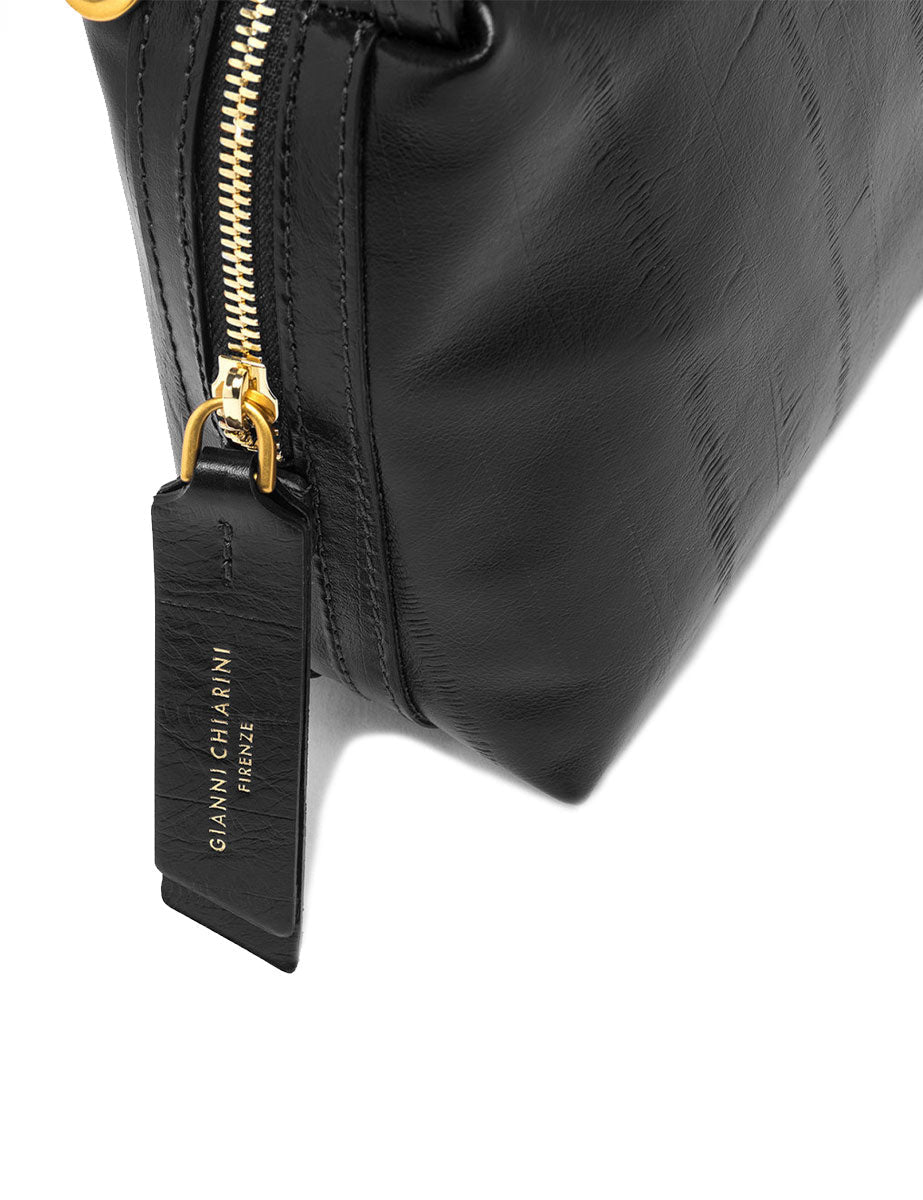 borsa pelle alifa nero - gianni chiarini - clutch