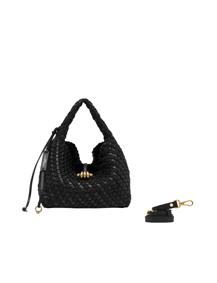 borsa pelle aurelie nero - gianni chiarini - shopper