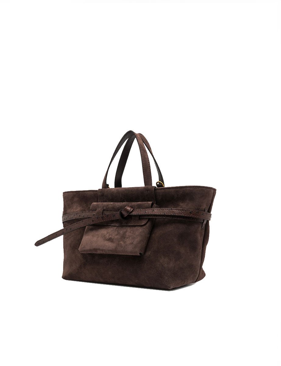 borsa pelle belty marrone scuro - gianni chiarini - shopper