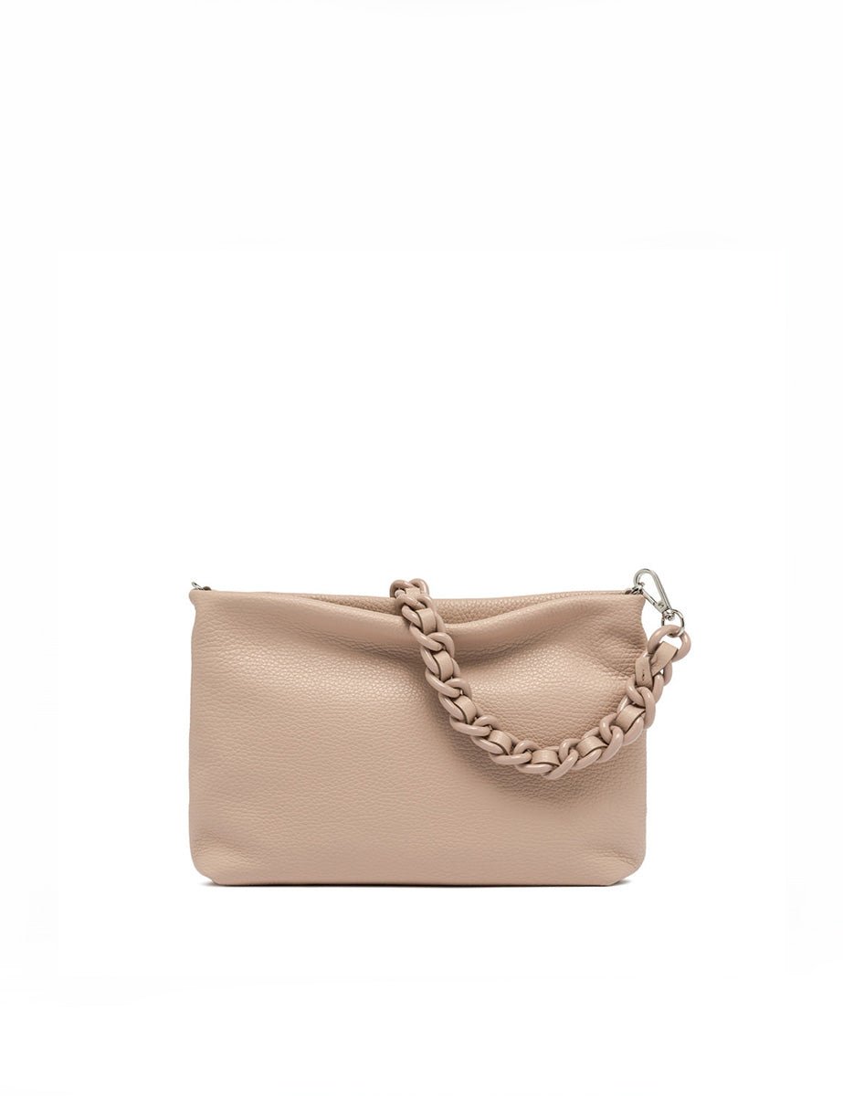 borsa pelle brenda pink salt - gianni chiarini - clutch
