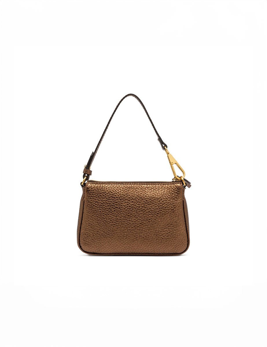 borsa pelle brooke bronzo - gianni chiarini - clutch