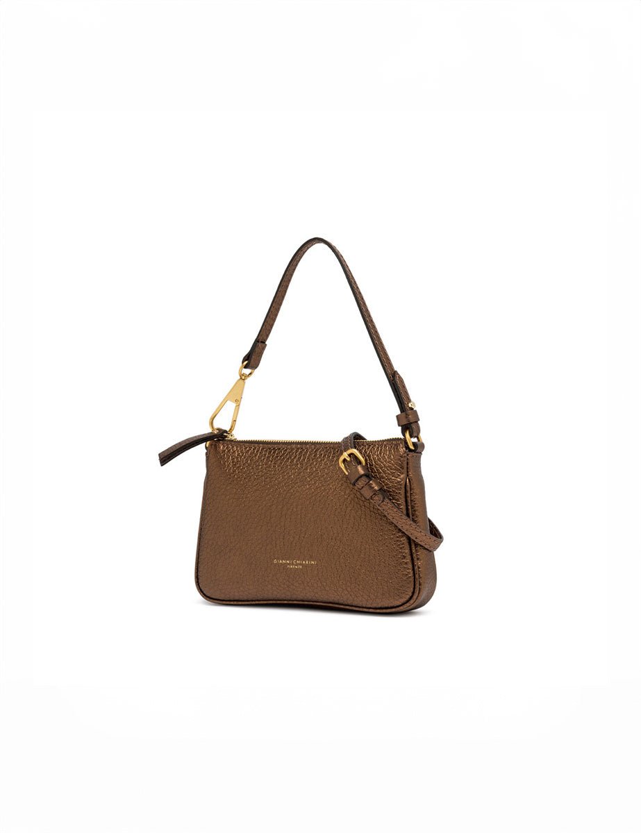 borsa pelle brooke bronzo - gianni chiarini - clutch