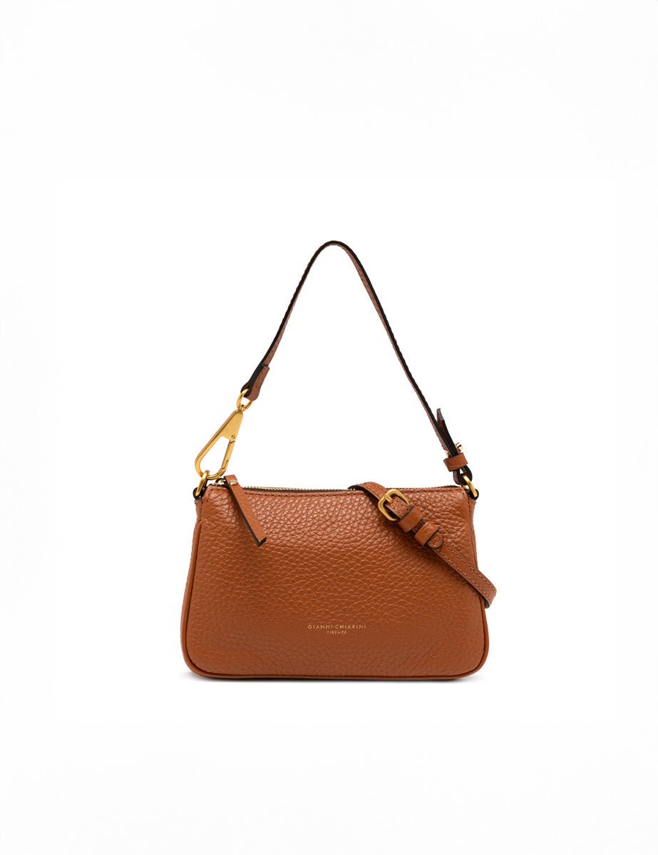 borsa pelle brooke caramello - gianni chiarini - clutch