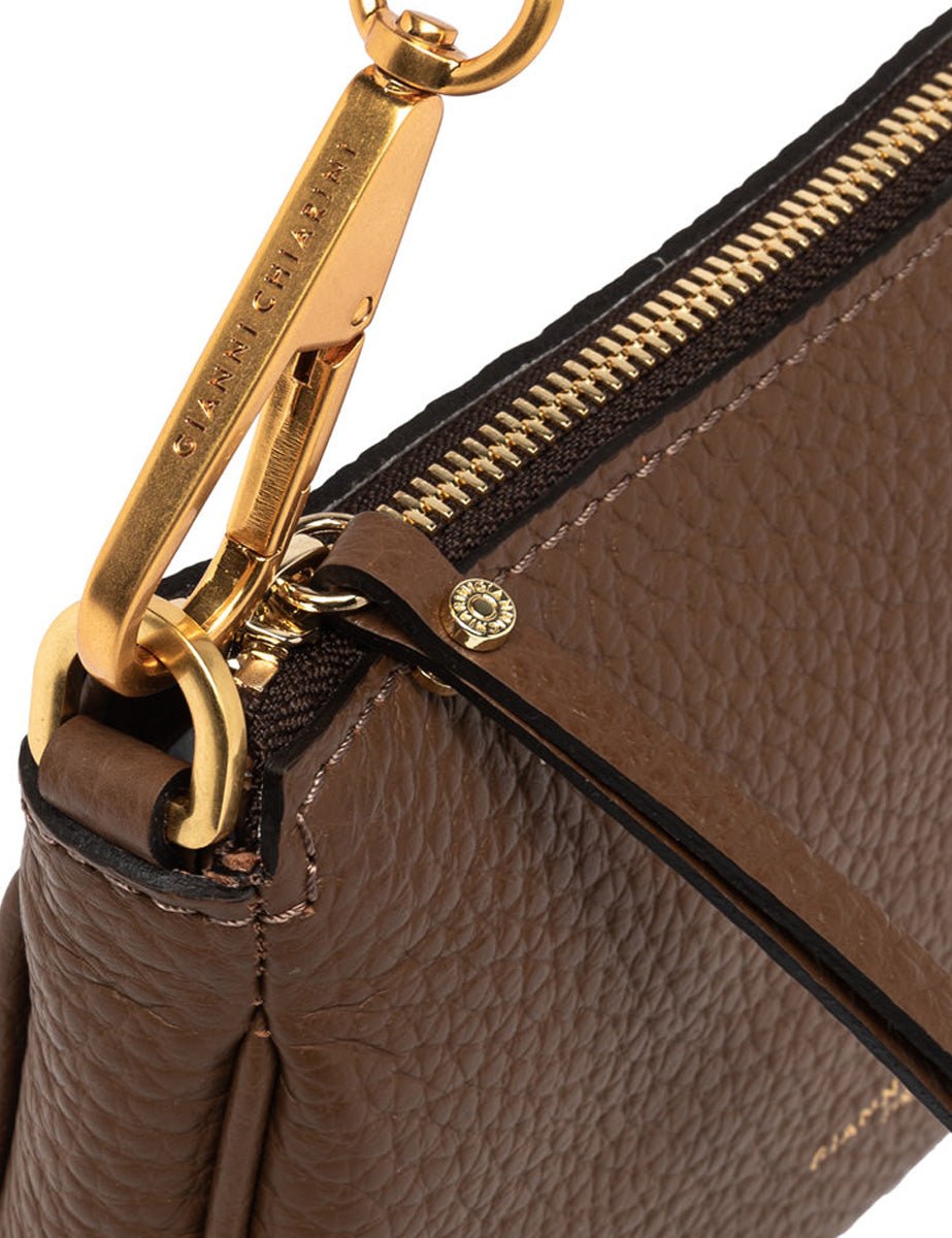 borsa pelle brooke castoro - gianni chiarini - clutch