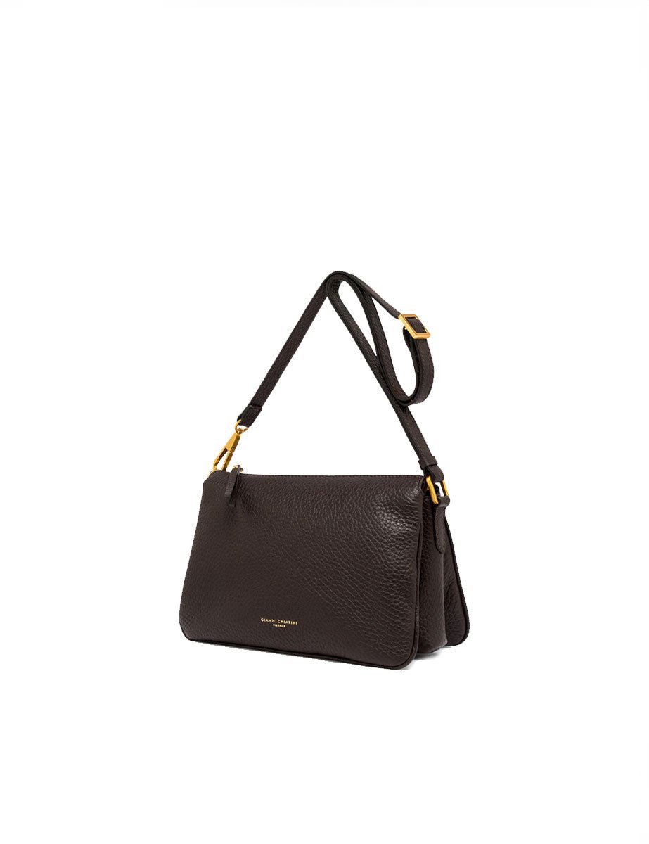 borsa pelle brooke marrone espresso - gianni chiarini - clutch