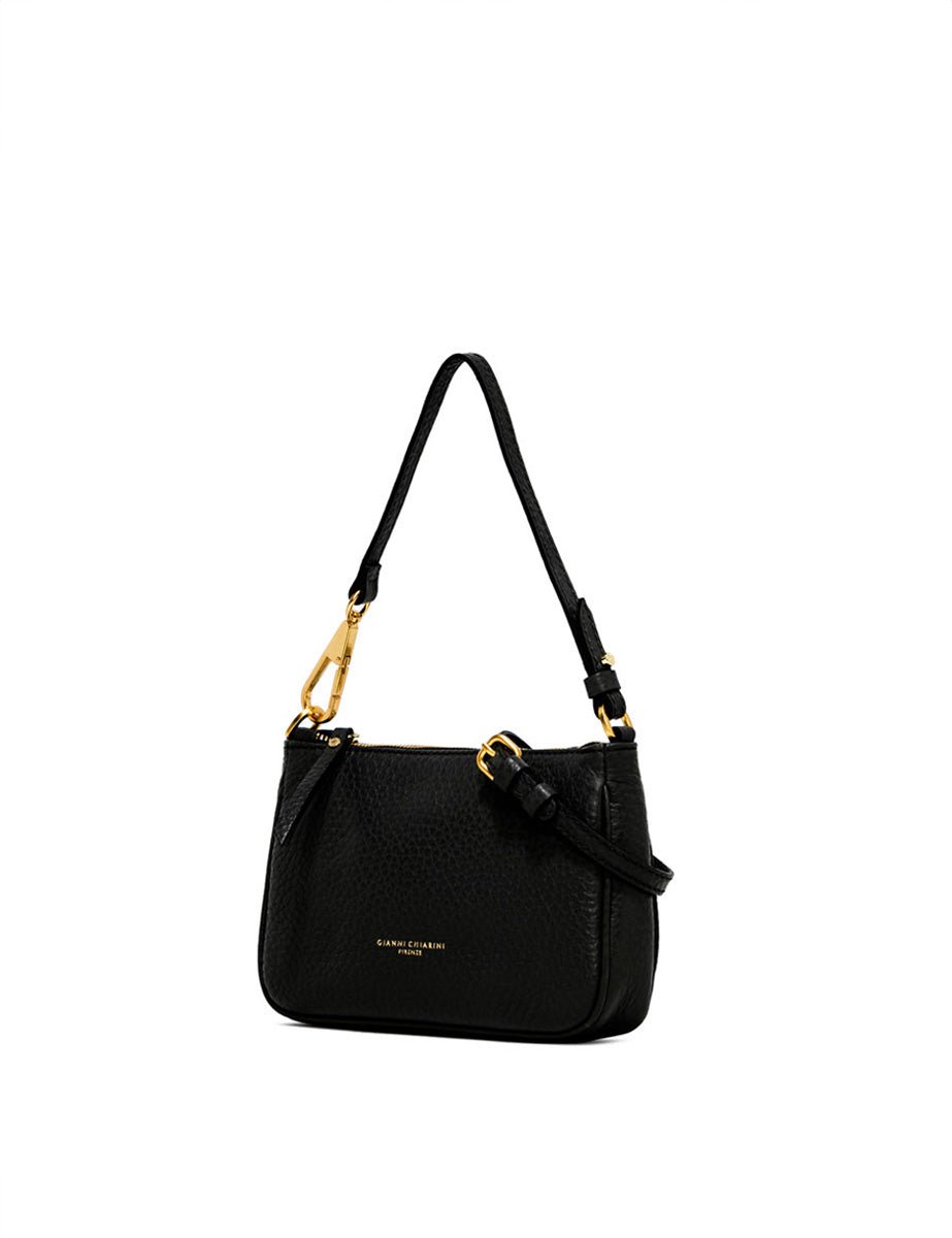 borsa pelle brooke nero - gianni chiarini - clutch