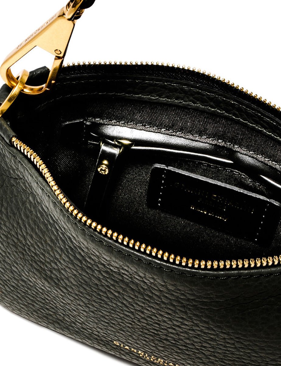 borsa pelle brooke nero - gianni chiarini - clutch