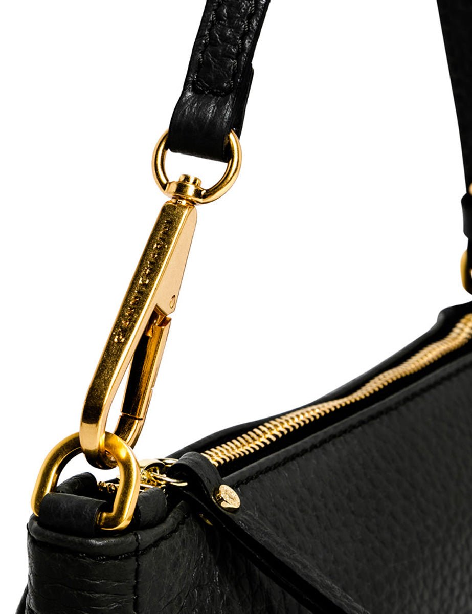 borsa pelle brooke nero - gianni chiarini - clutch