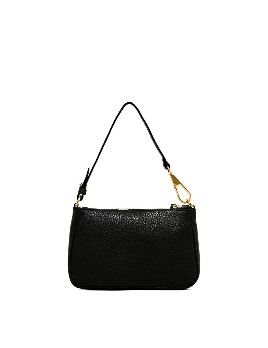 borsa pelle brooke nero - gianni chiarini - clutch
