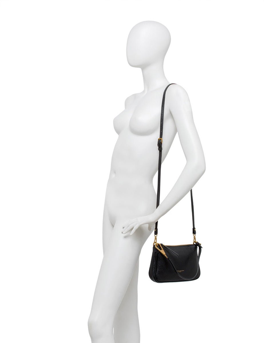 borsa pelle brooke nero - gianni chiarini - clutch