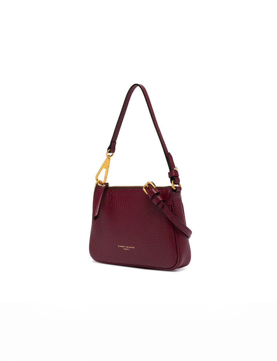 borsa pelle brooke wine berry - gianni chiarini - clutch