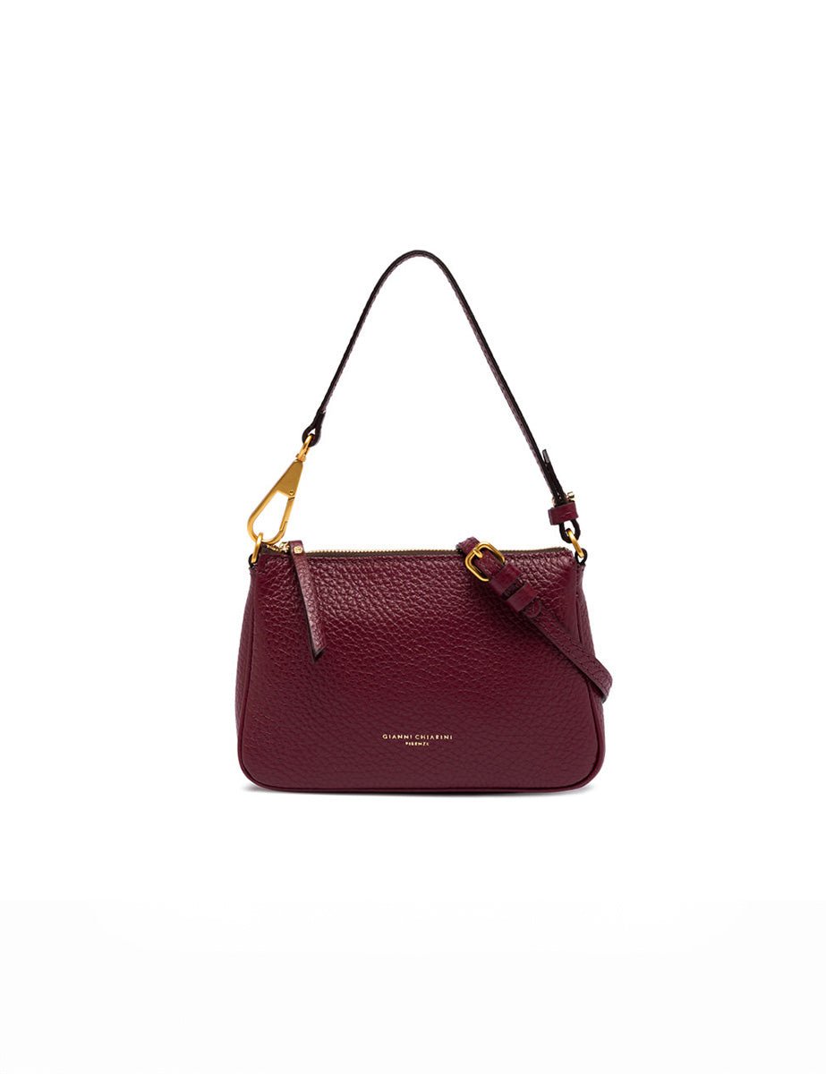borsa pelle brooke wine berry - gianni chiarini - clutch