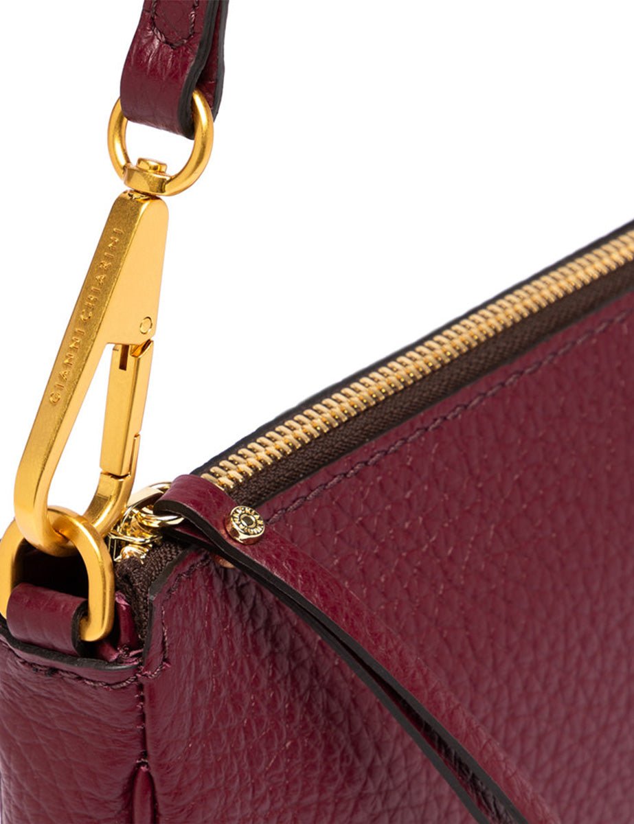 borsa pelle brooke wine berry - gianni chiarini - clutch