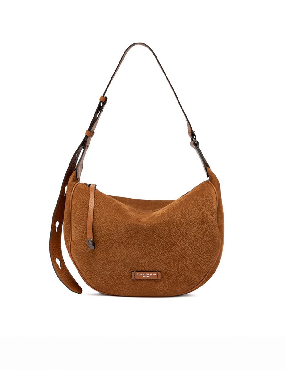 borsa pelle charlotte cuoio - gianni chiarini - clutch