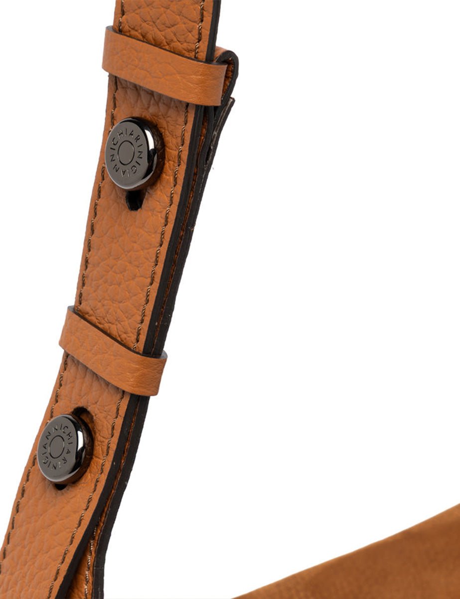 borsa pelle charlotte cuoio - gianni chiarini - clutch