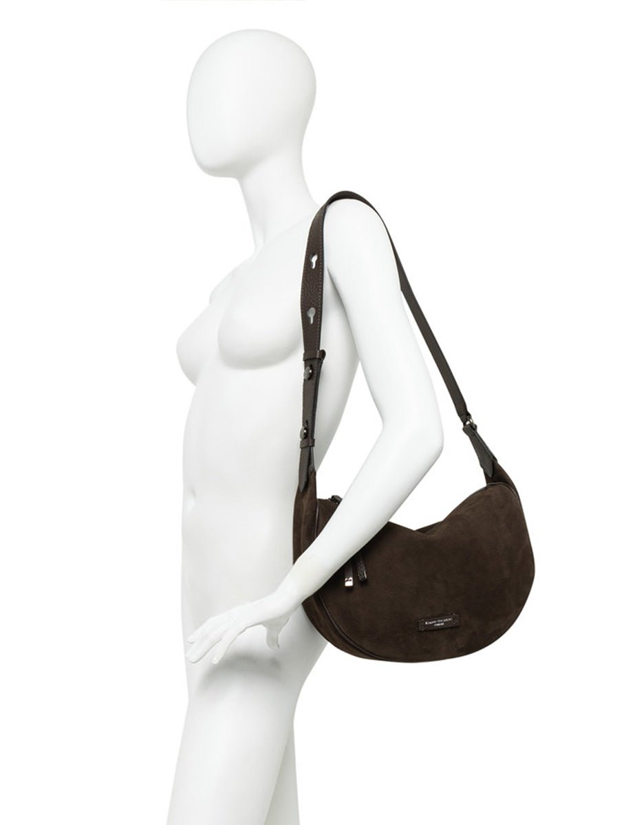 borsa pelle charlotte cuoio - gianni chiarini - clutch