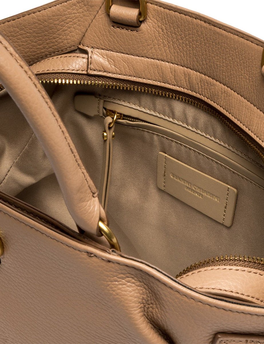 borsa pelle claudette clay - gianni chiarini - shopper