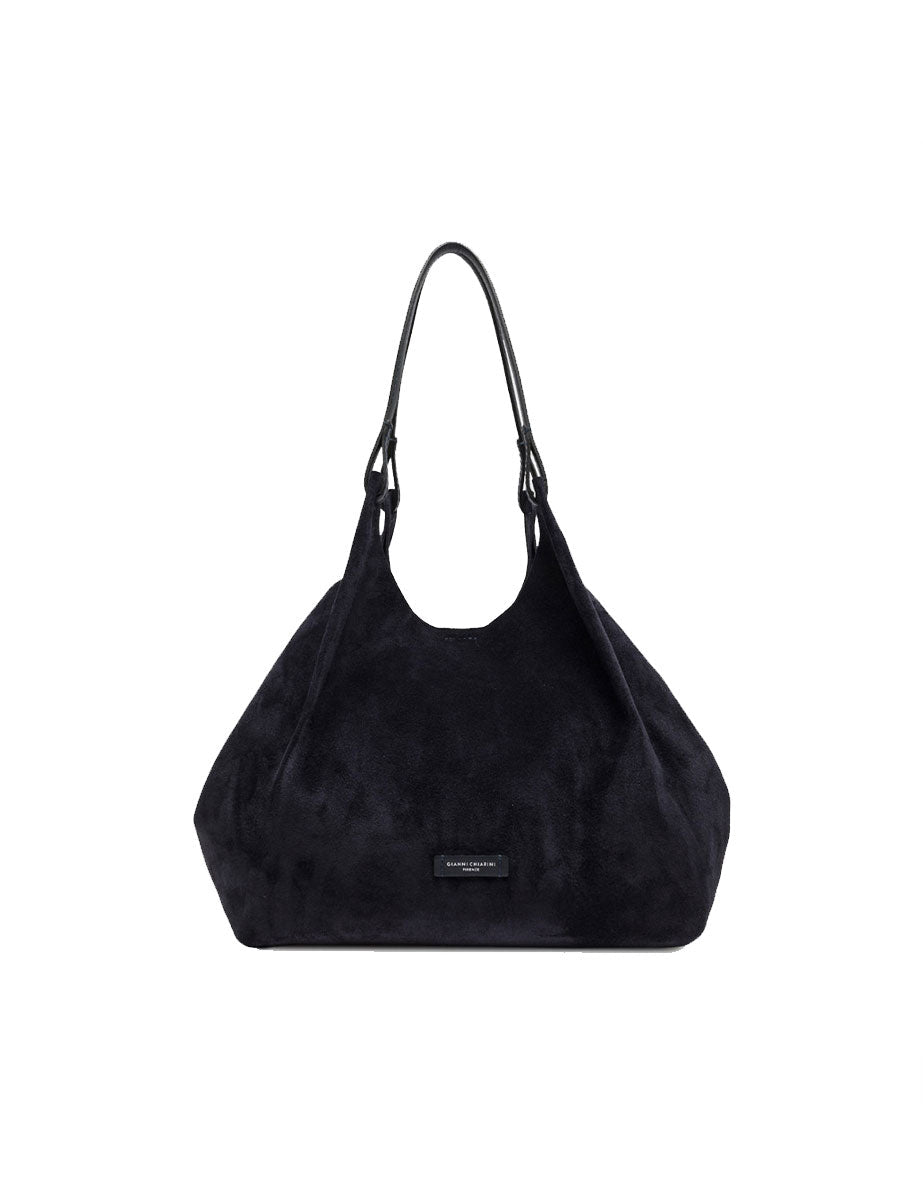 borsa pelle dua blu - gianni chiarini - shopper