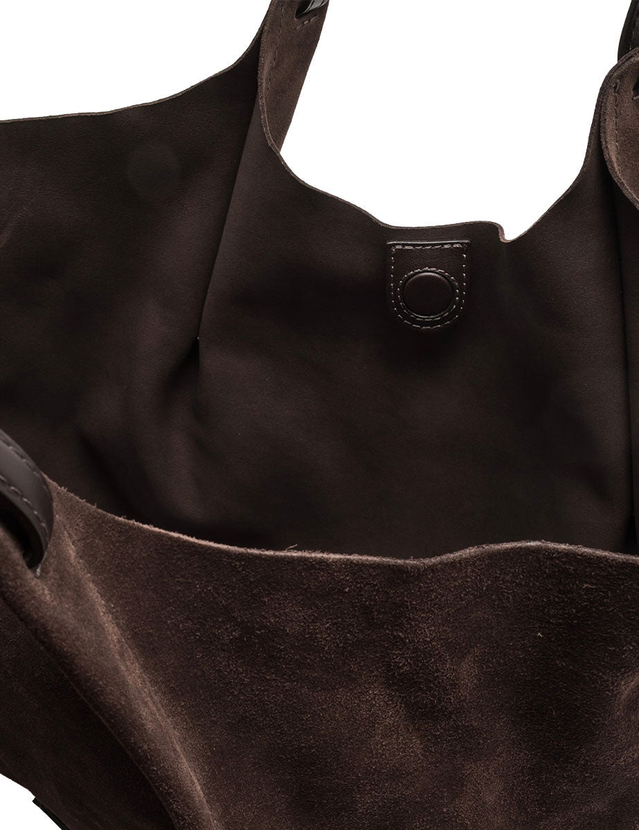 borsa pelle dua marrone scuro - gianni chiarini - shopper