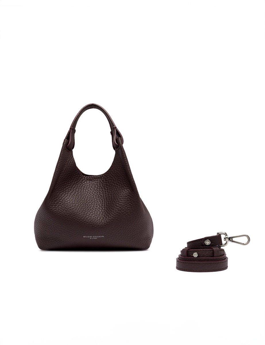 borsa pelle dua moro castoro - gianni chiarini - shopper