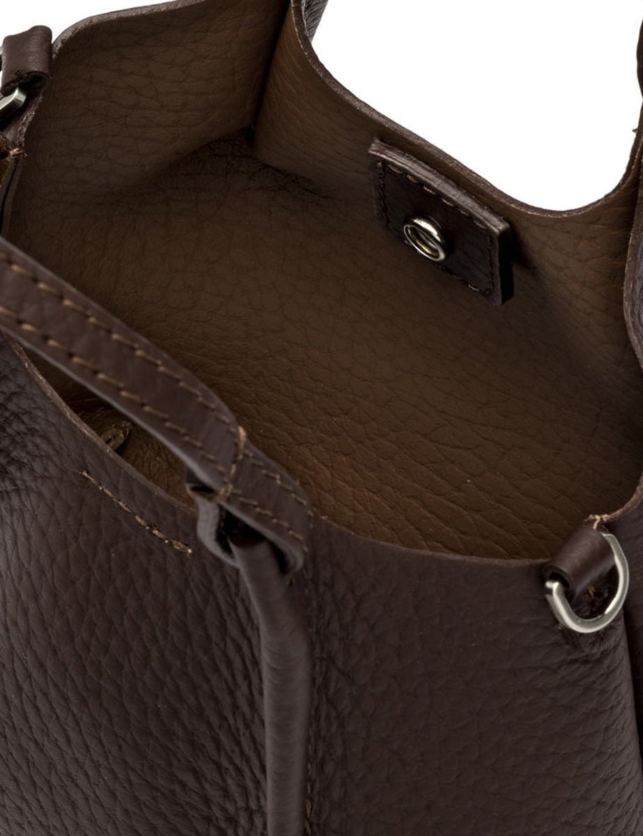 borsa pelle dua moro castoro - gianni chiarini - clutch