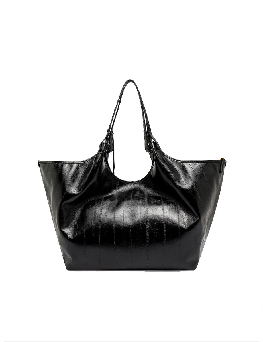 borsa pelle dua nero - gianni chiarini - shopper