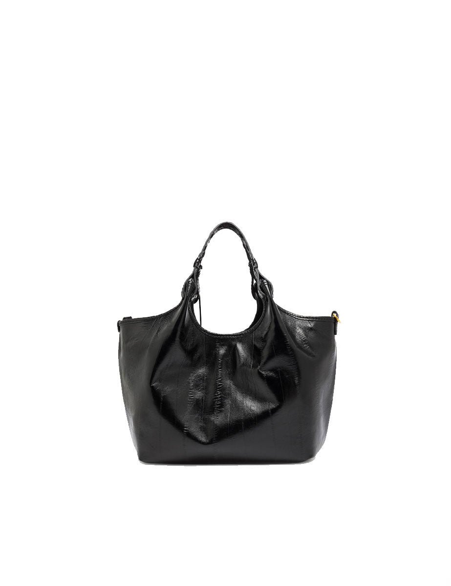 borsa pelle dua nero - gianni chiarini - shopper