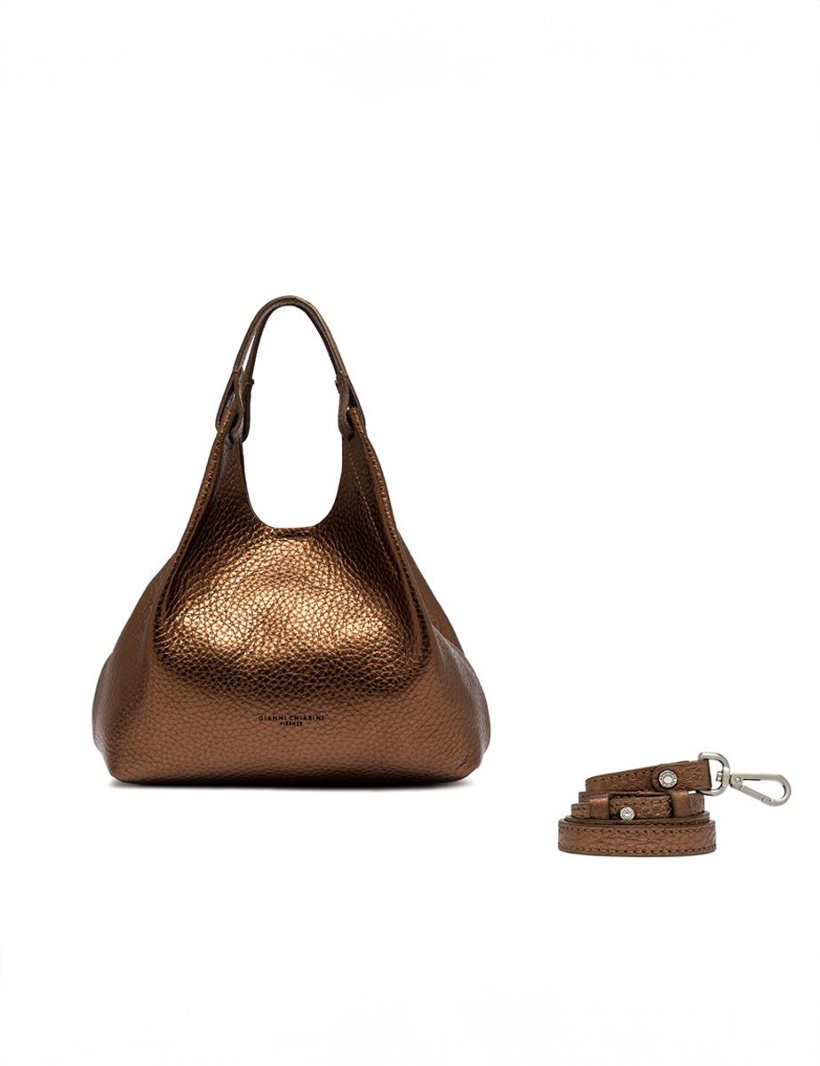 borsa pelle dua bronzo - gianni chiarini - shopper