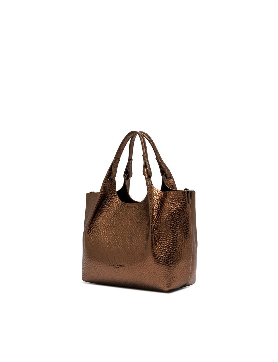 borsa pelle dua bronzo - gianni chiarini - shopper