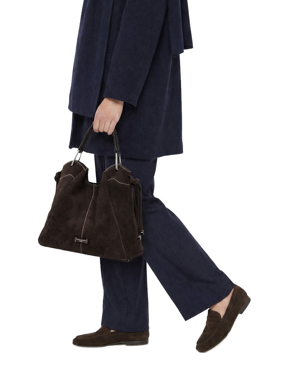 borsa pelle era marrone scuro - gianni chiarini - shopper