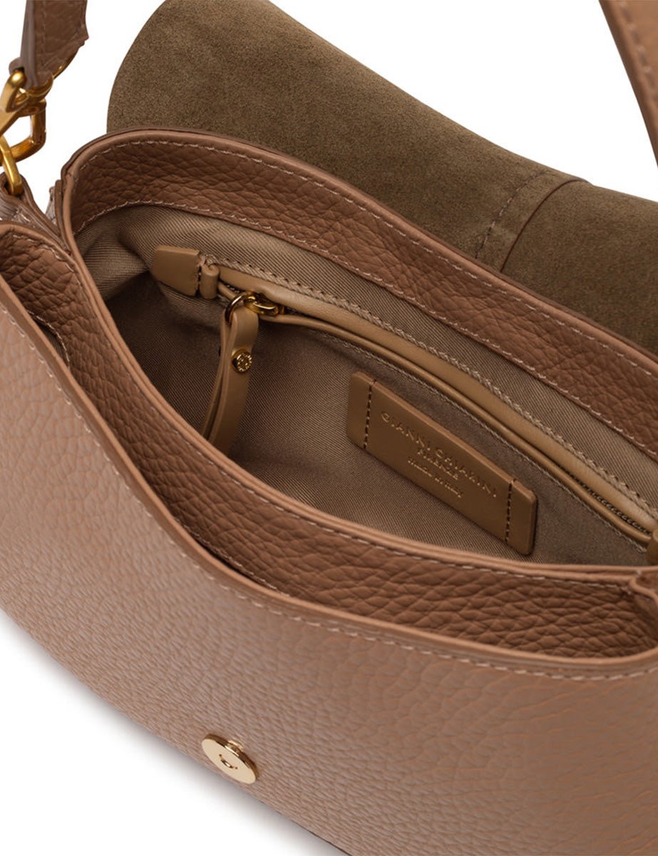 borsa pelle helena round clay - gianni chiarini - clutch