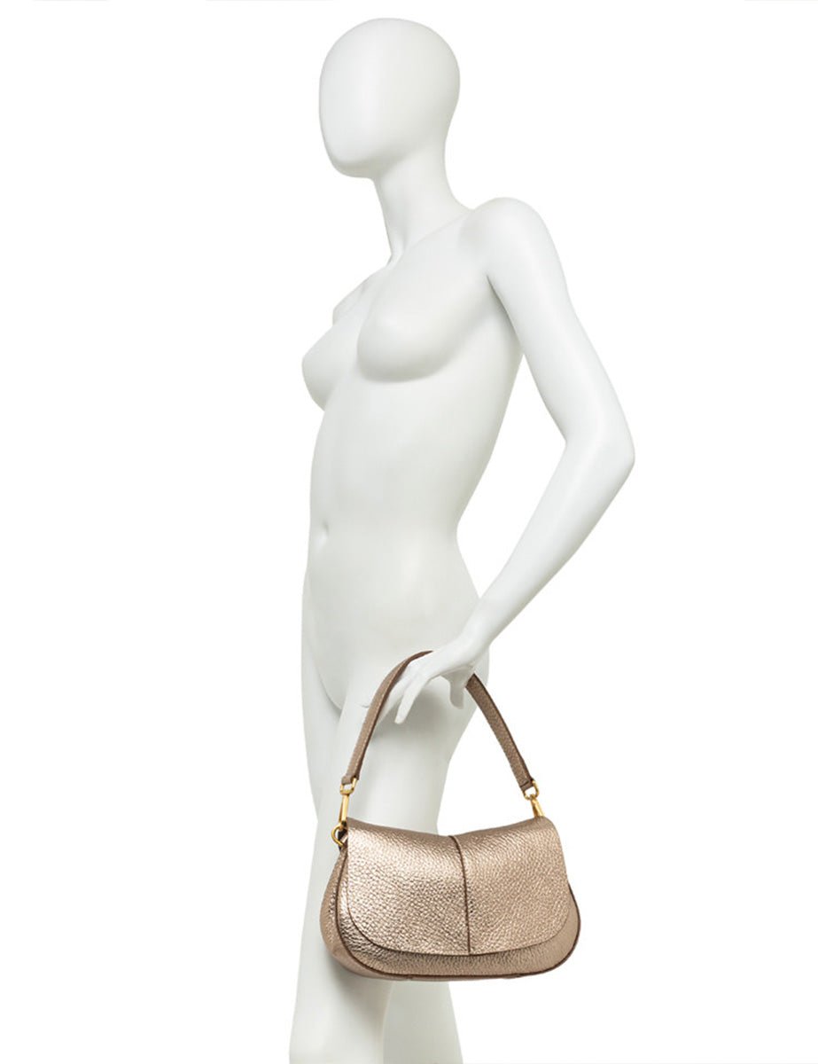 borsa pelle helena round clay - gianni chiarini - clutch