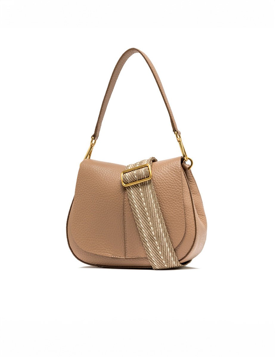 borsa pelle helena round clay - gianni chiarini - clutch